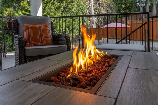 Gas Fire Pit Installation in East Lansing
